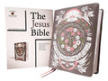 The Jesus Bible Artist Edition, NIV, Leathersoft, Gray Floral