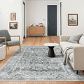 Area Rugs 5x7 Grey Area Rug for Living Room, Bedroom & Dining Room