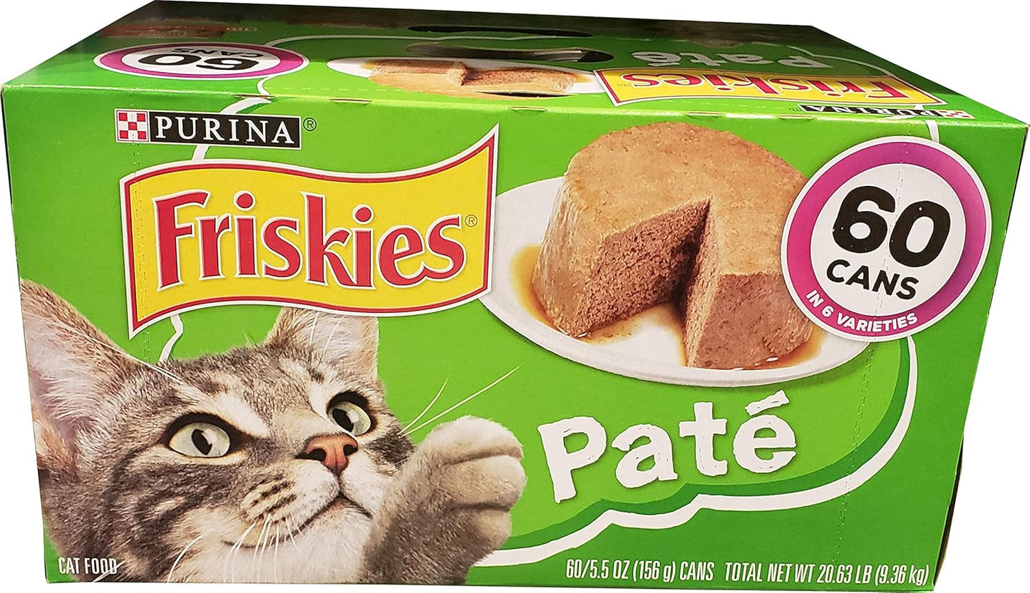 Purina Friskies Cat Food Poultry/Seafood 60 Cans for Cats