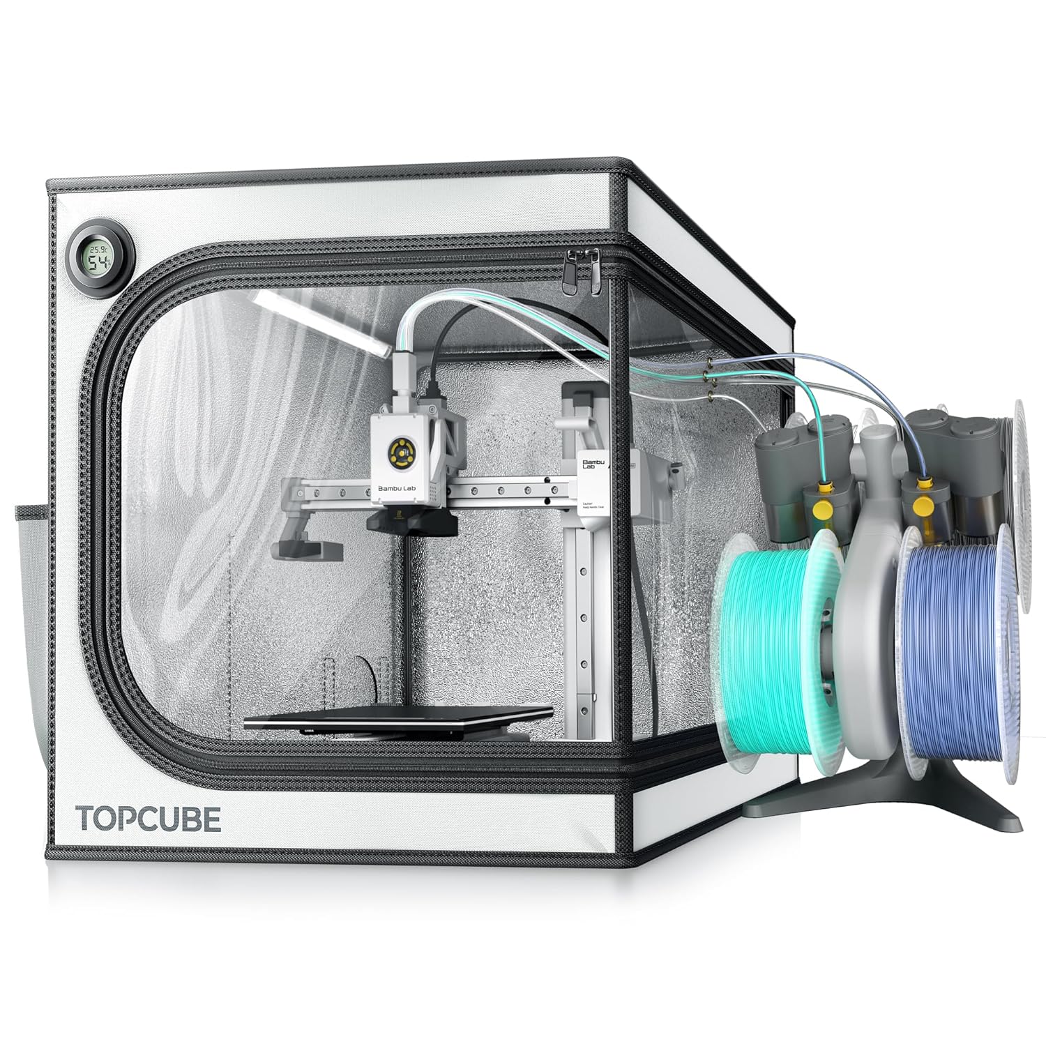 3D Printer Enclosure for Bambu Lab A1 Mini with LED Light