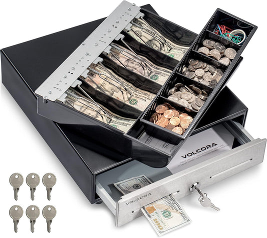 Volcora 13 Cash Register Drawer for POS System - Durable Design