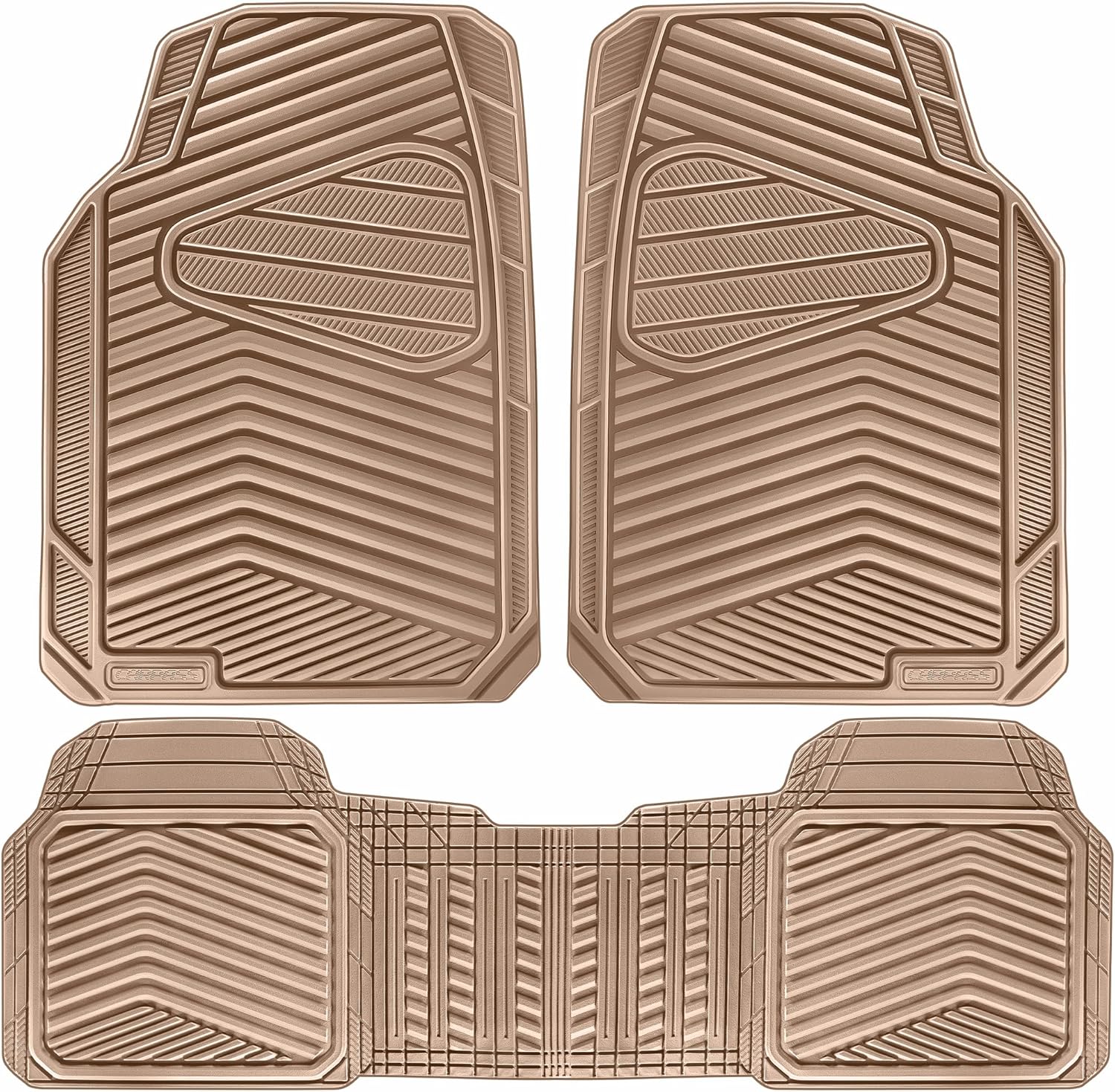 CAR PASS Heavy Duty Rubber Car Mats for All Weather Protection