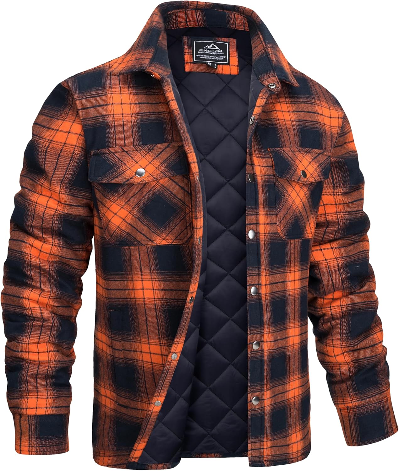 MAGCOMSEN Men's Flannel Shirt Jacket for Winter Warmth and Style