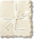 Organic Baby Blanket GOTS Certified Cotton Knit - Heirloom Quality
