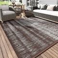 Outdoor Rug Waterproof 5x8 ft Patio Rug - Reversible Quick Dry
