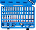 Neiko 68-Piece 1/2 in Drive Ratchet Socket Set - Durable Kit