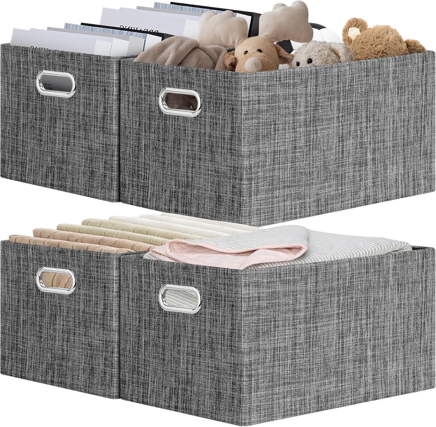 Posprica Closet Storage Bins for Organizing Clothes and Toys