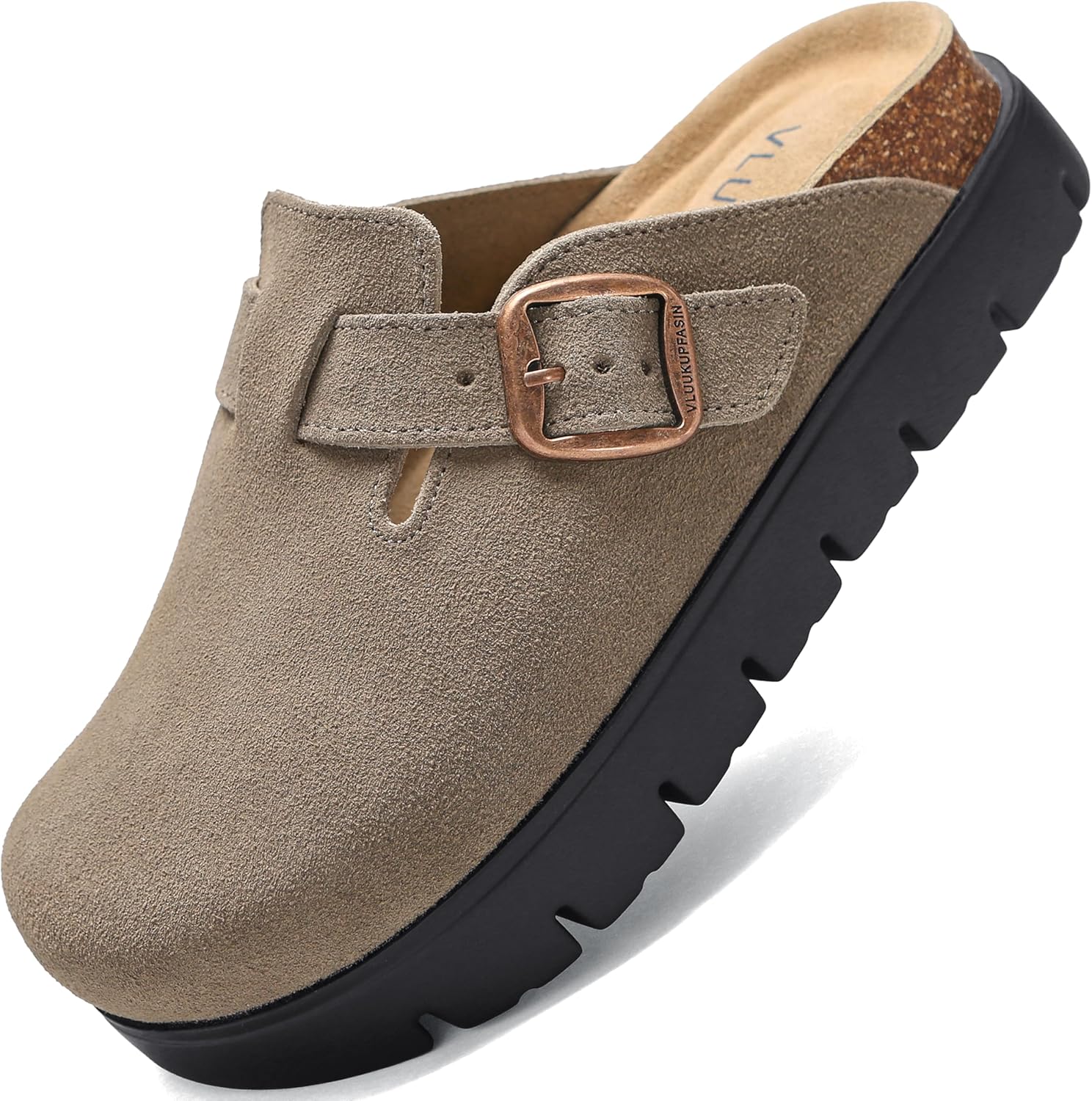 Genuine Suede Clogs for Women with Arch Support and Comfort