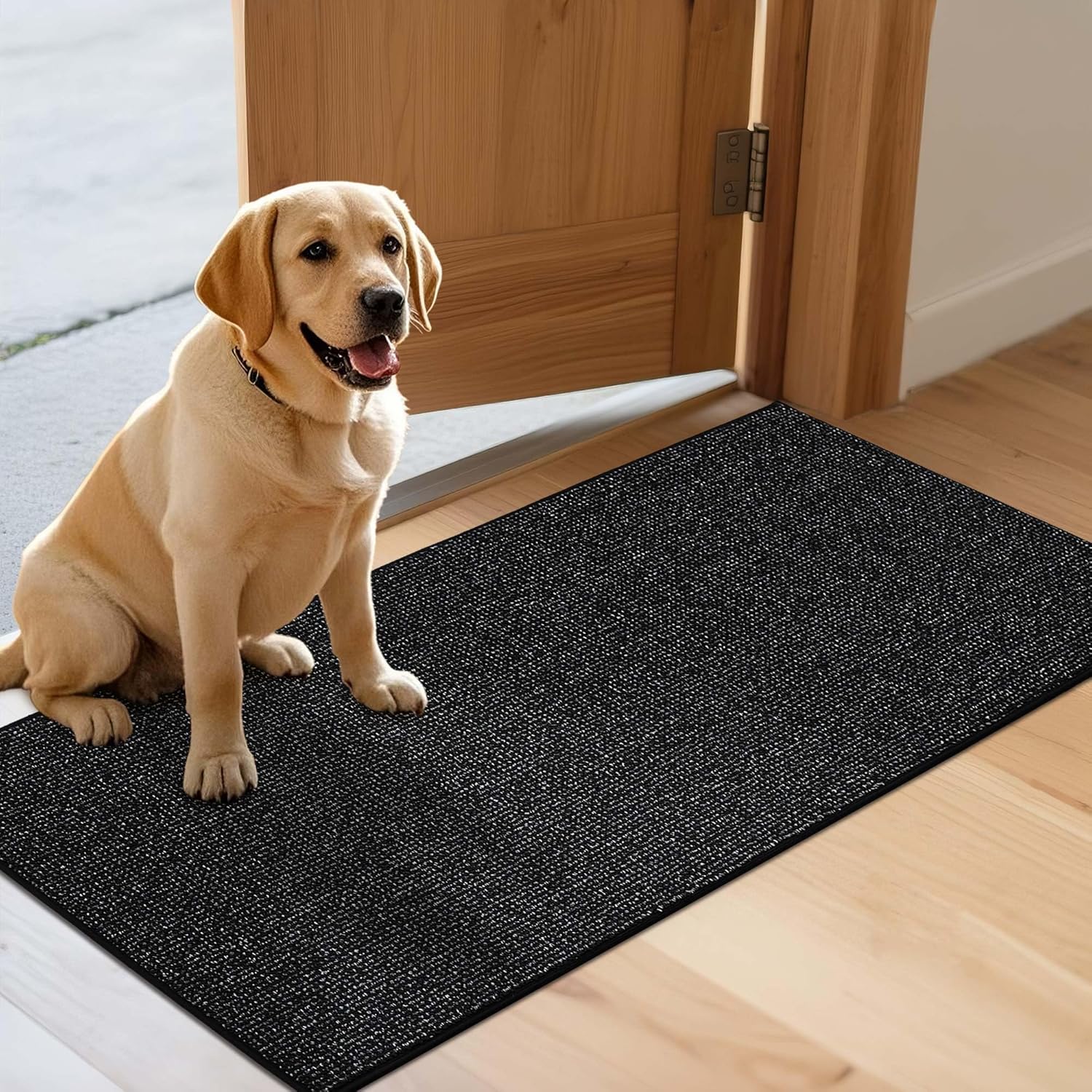 JSEI Dirt Trapper Door Mat 24x60 Non-Slip Washable Entrance Mat