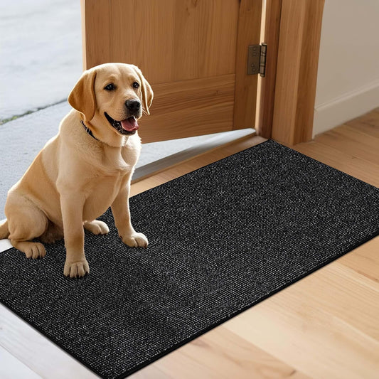 JSEI Dirt Trapper Door Mat 24x60 Non-Slip Washable Entrance Mat