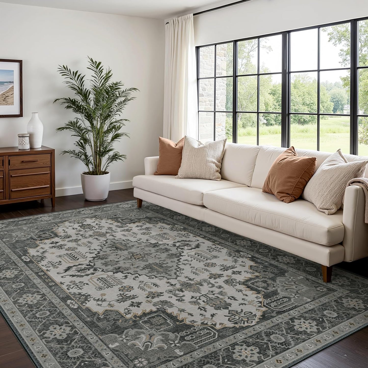 Bavni Vintage 8x10 Area Rugs for Boho Living Room Charm