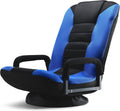 Maple99 Swivel Floor Chair - 6 Positions, Lumbar Support, Blue/Black