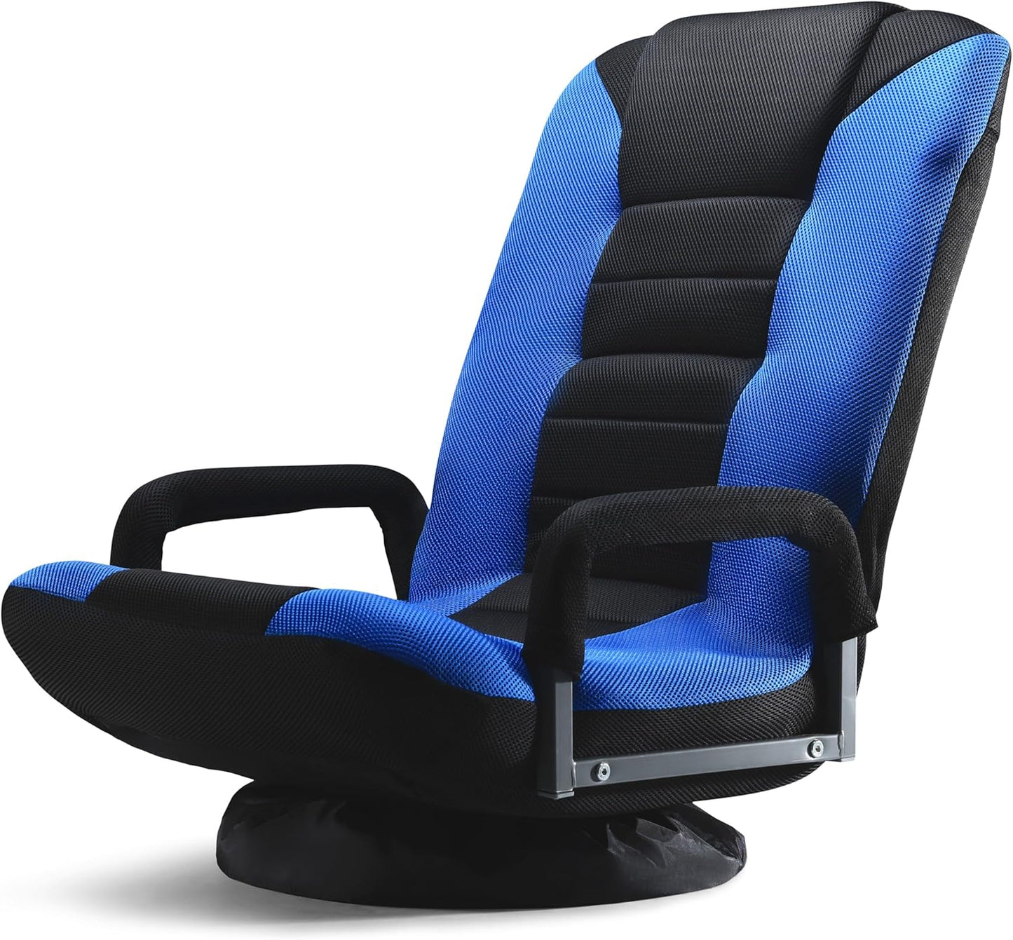 Maple99 Swivel Floor Chair - 6 Positions, Lumbar Support, Blue/Black