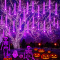 Halloween Decoration Outdoors 32 Tubes Meteor Shower Lights - Purple