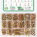 FOLIV 775PCS Heavy Duty Metric Bolts and Nuts Assortment Kit