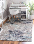 Trellis Frieze Area Rug 6 ft x 9 ft - Soft, Durable Geometric