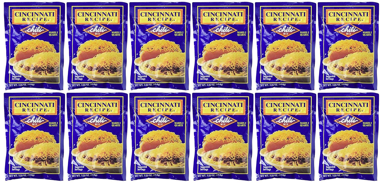 12 Pack Cincinnati Chili Mix for Authentic Flavorful Dishes