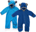 Fleece Baby Bunting Bodysuit with Hood - Cozy, Car Seat Friendly