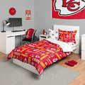 NFL Team Logo Bed in a Bag Comforter Sheets Pillowcases - Fan Bedding