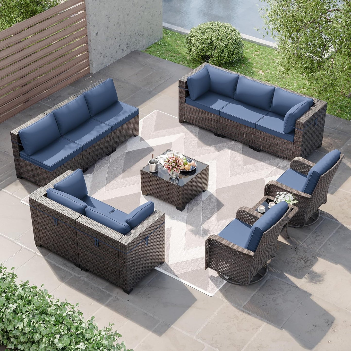 Kurapika 12 Pieces Patio Furniture Set for Ultimate Comfort