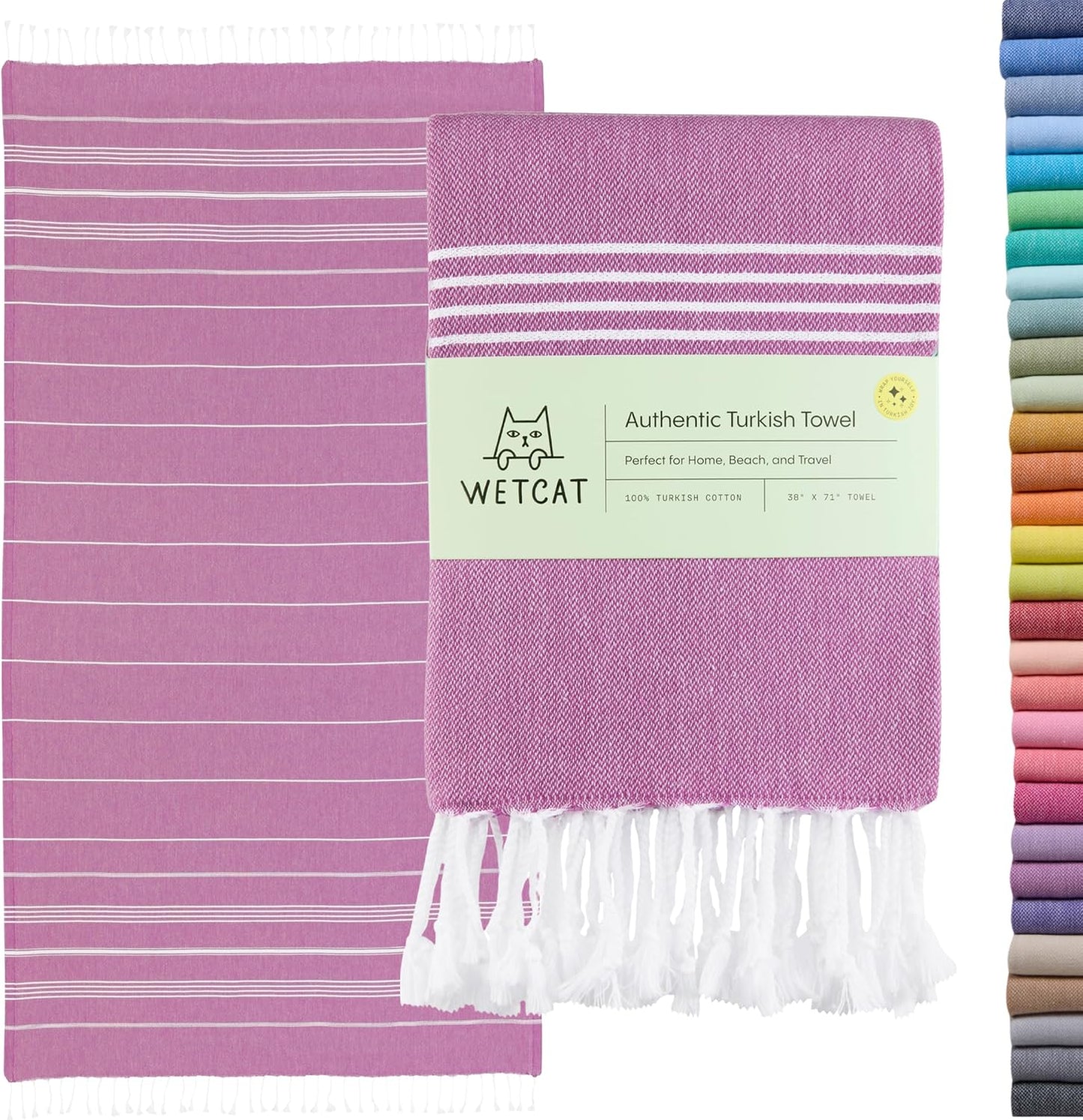 WETCAT Turkish Beach Towel Oversized for Ultimate Comfort