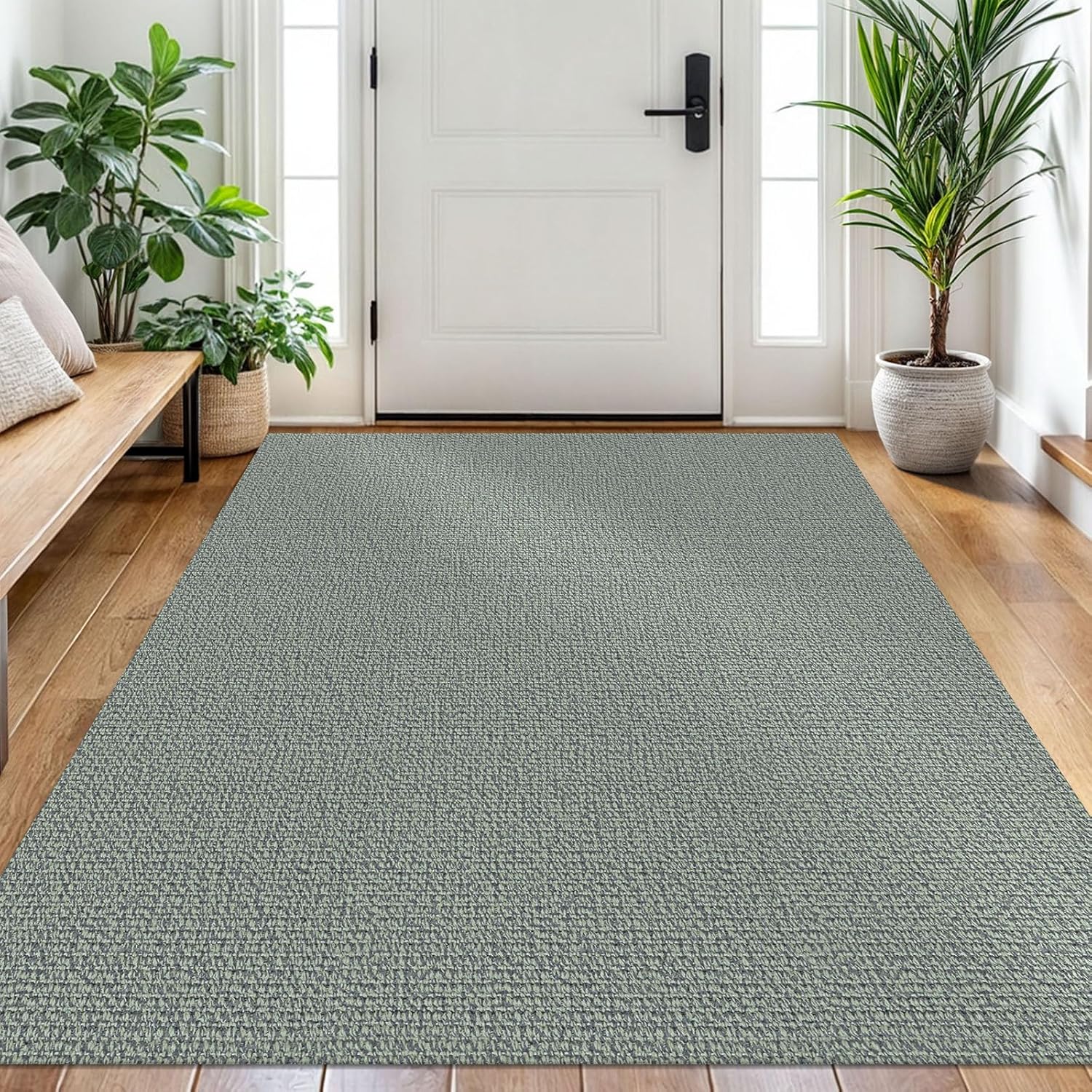 EARTHALL Washable Area Rug 4x6 Ft Non Slip for Entryway