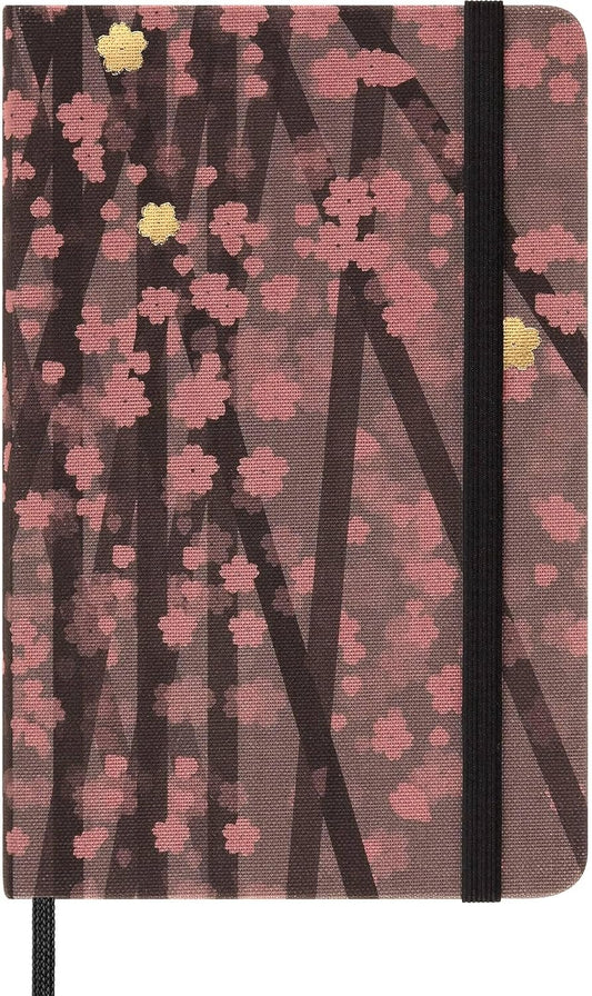 Sakura Floral Moleskine Notebook, Ruled, Pocket-sized