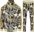 G-Style USA Men's Tiger Pattern Tracksuit Set - Retro Look & Comfort