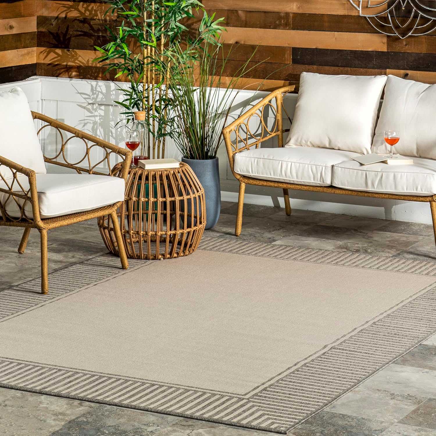 nuLOOM 5ft x 8ft Outdoor Area Rug for Stylish Home Decor