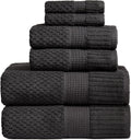 NY Loft 100% Cotton Towel Set 6 Piece - Super Soft & Quick-Dry