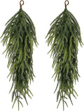 2 Pcs 30in Extra Length Artificial Christmas Teardrop Swag - Realistic