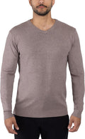 Mens V Neck Sweater Slim Fit Pullover for Men - Midweight Comfort