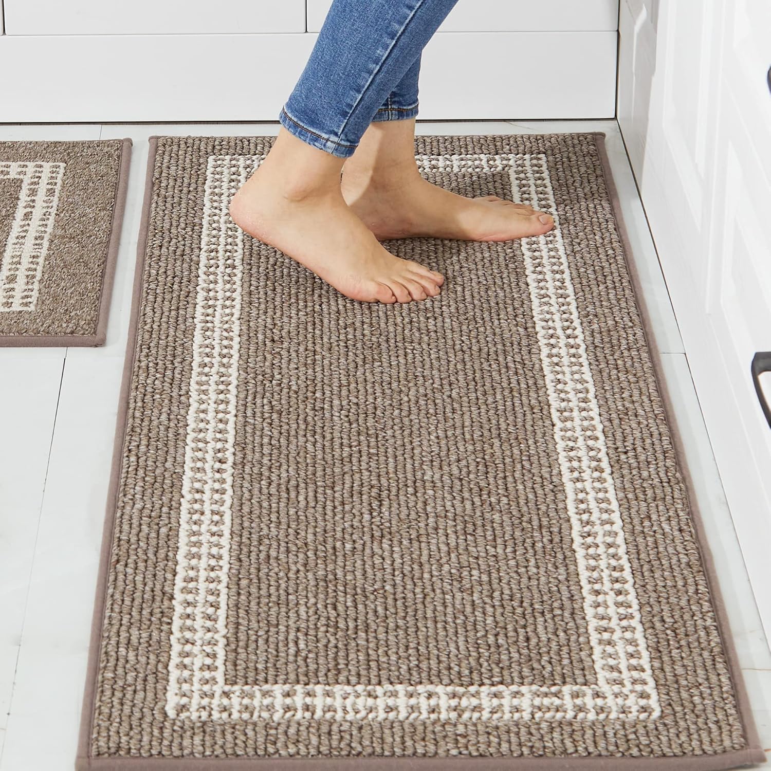 COSY HOMEER Kitchen Rugs Non-Slip Thick Polypropylene Mats