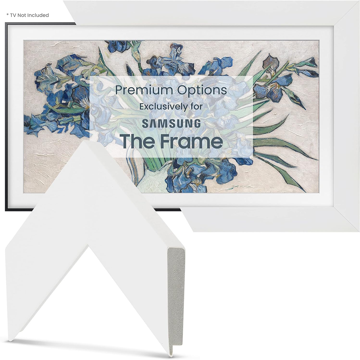 Gloss White Deco Frame for Samsung Frame TV