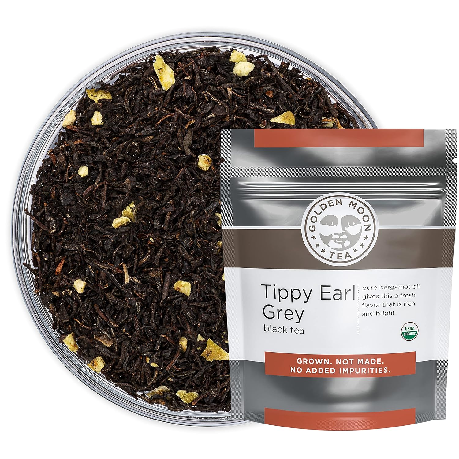 Organic Tippy Earl Grey Black Tea with Real Bergamot Peels
