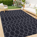 Smiry Outdoor Rug 6x9 ft - Waterproof Reversible Patio Rug