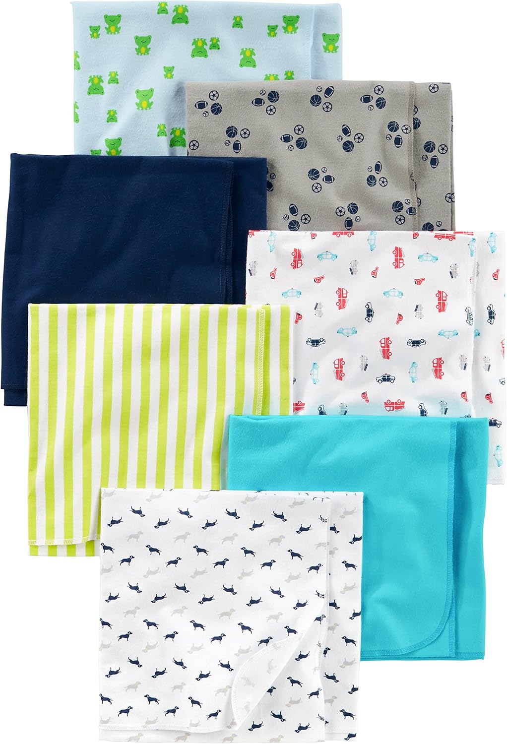 Carter's Flannel Baby Blankets 7-Pack - Cozy Comfort