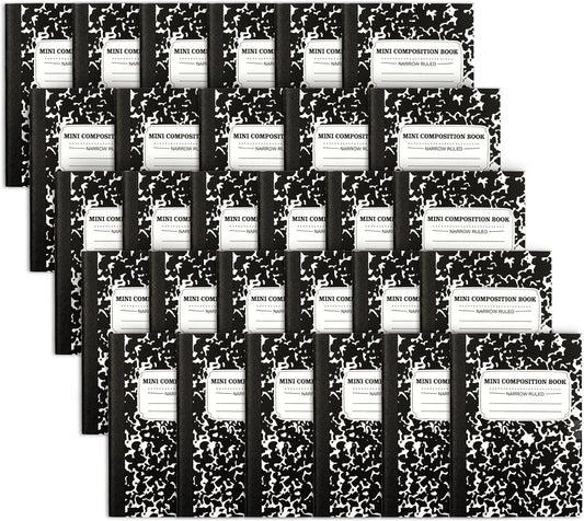 Feela Mini Composition Notebook Pack - Perfect Portable Size!