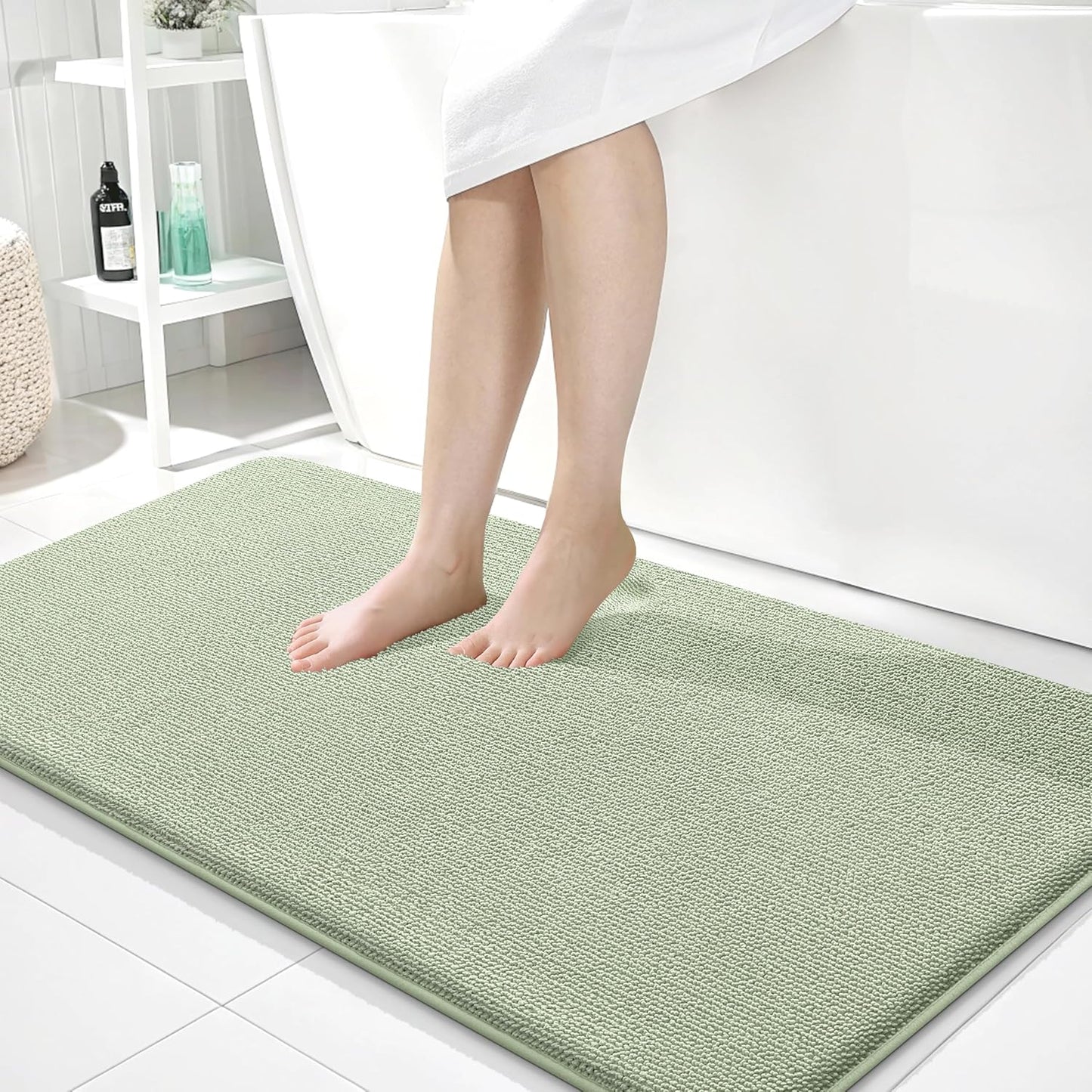 OLANLY Thick Memory Foam Bath Mat Rug for Luxurious Comfort