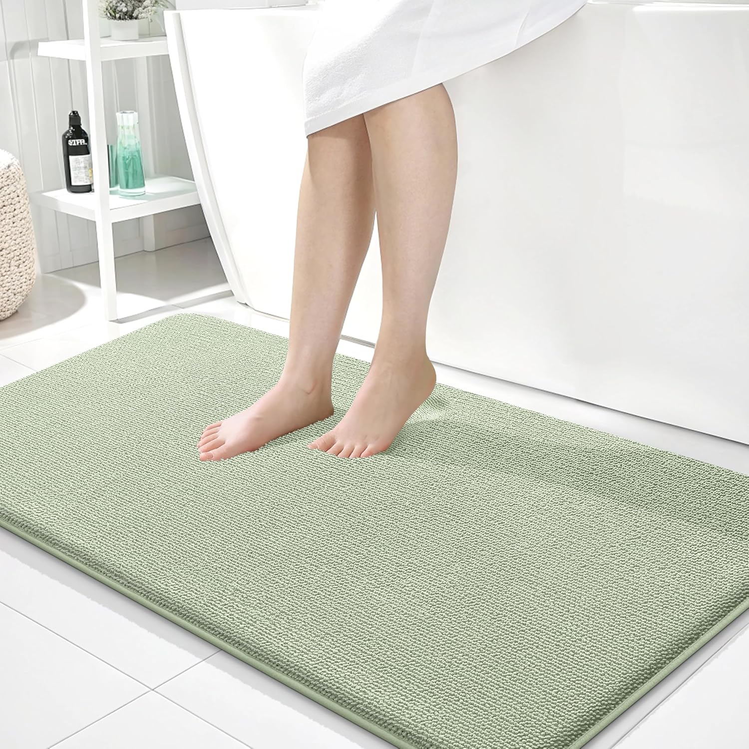 OLANLY Thick Memory Foam Bath Mat Rug for Luxurious Comfort