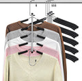 Clothes Hangers Space Saving Shirt Organizer - 5-Layer Non Slip 4 Pack