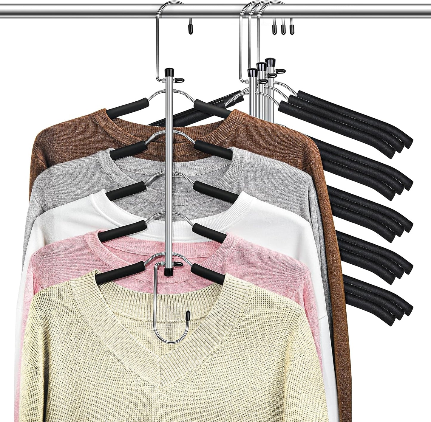 Space Saving Clothes Hangers Organizer for Closet - 4 Pack
