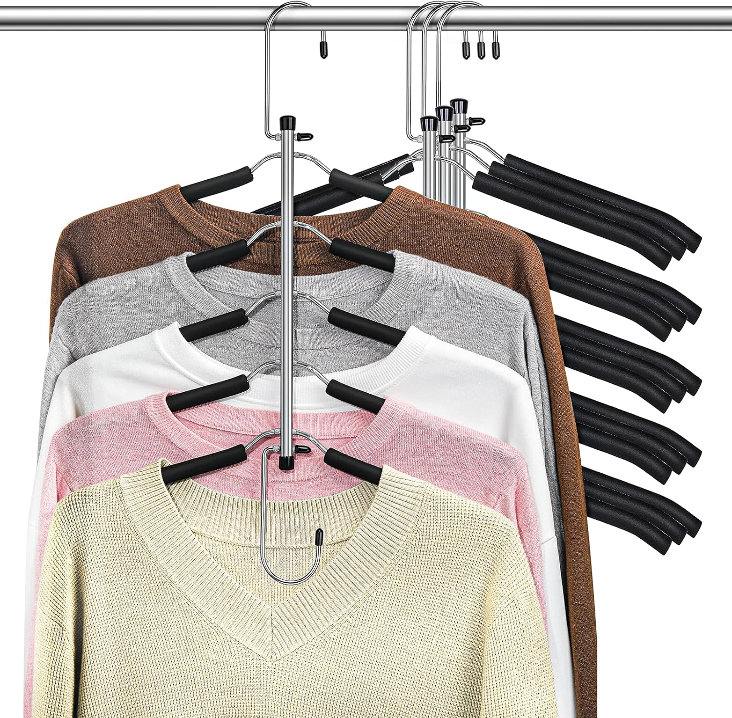 Space Saving Clothes Hangers Organizer for Closet - 4 Pack