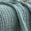 Cotton Muslin Throw Blanket Gauze Linen Throw (50in x 70in) - All