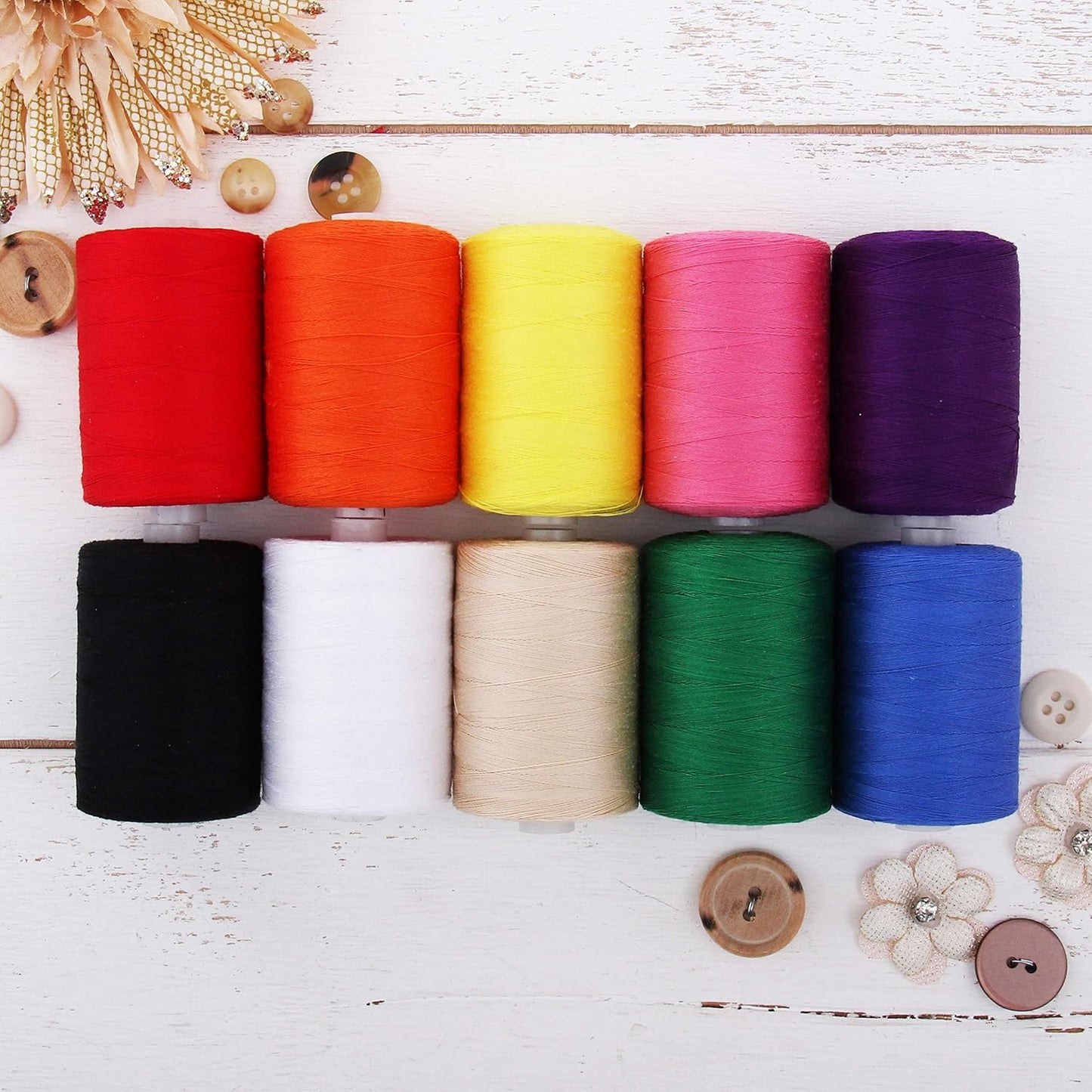Threadart 100% Cotton Thread Set for Quilting & Sewing Needs