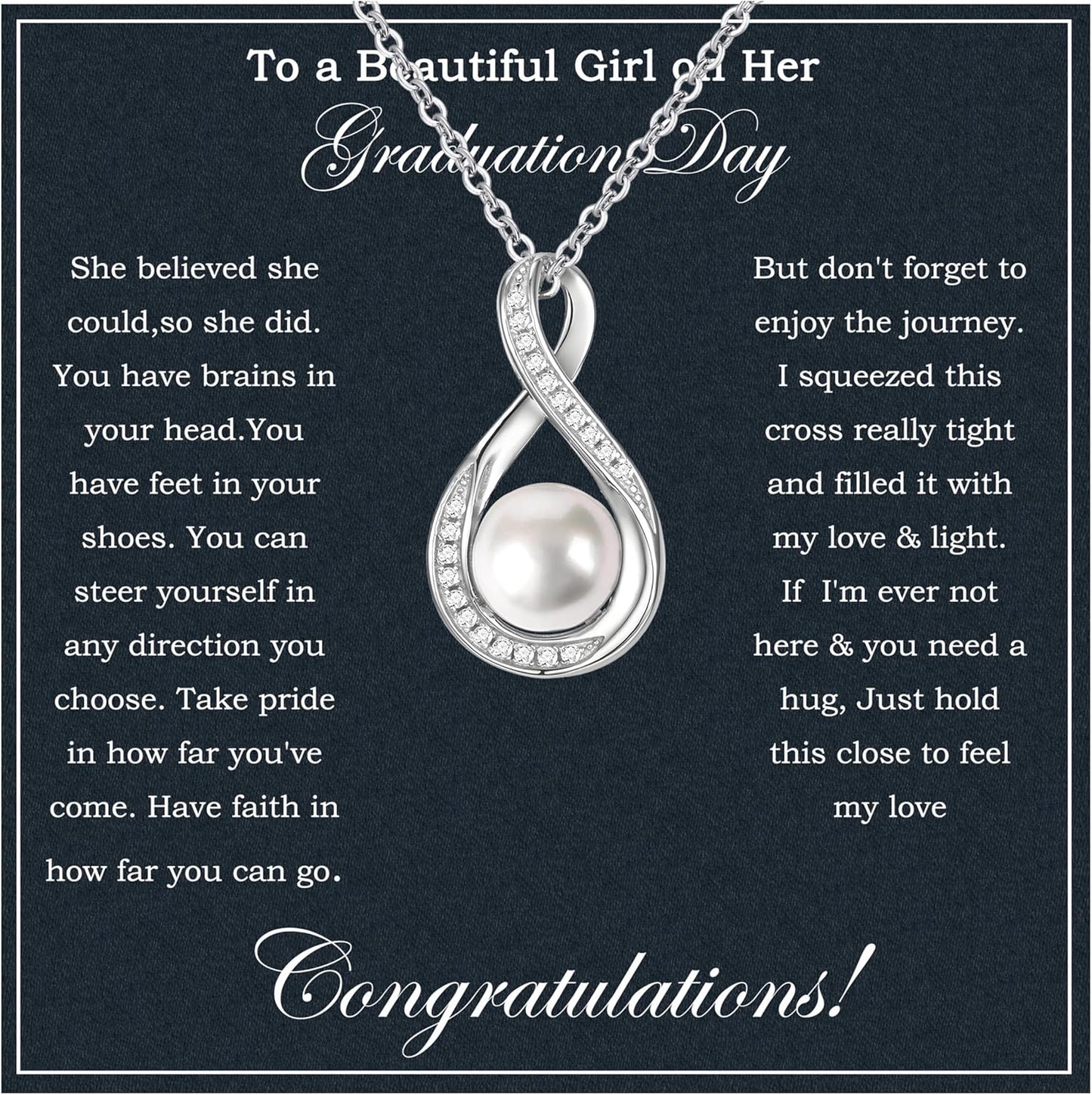 Inspirational Graduation Gifts For Her 2025 Sterling Silver Necklace