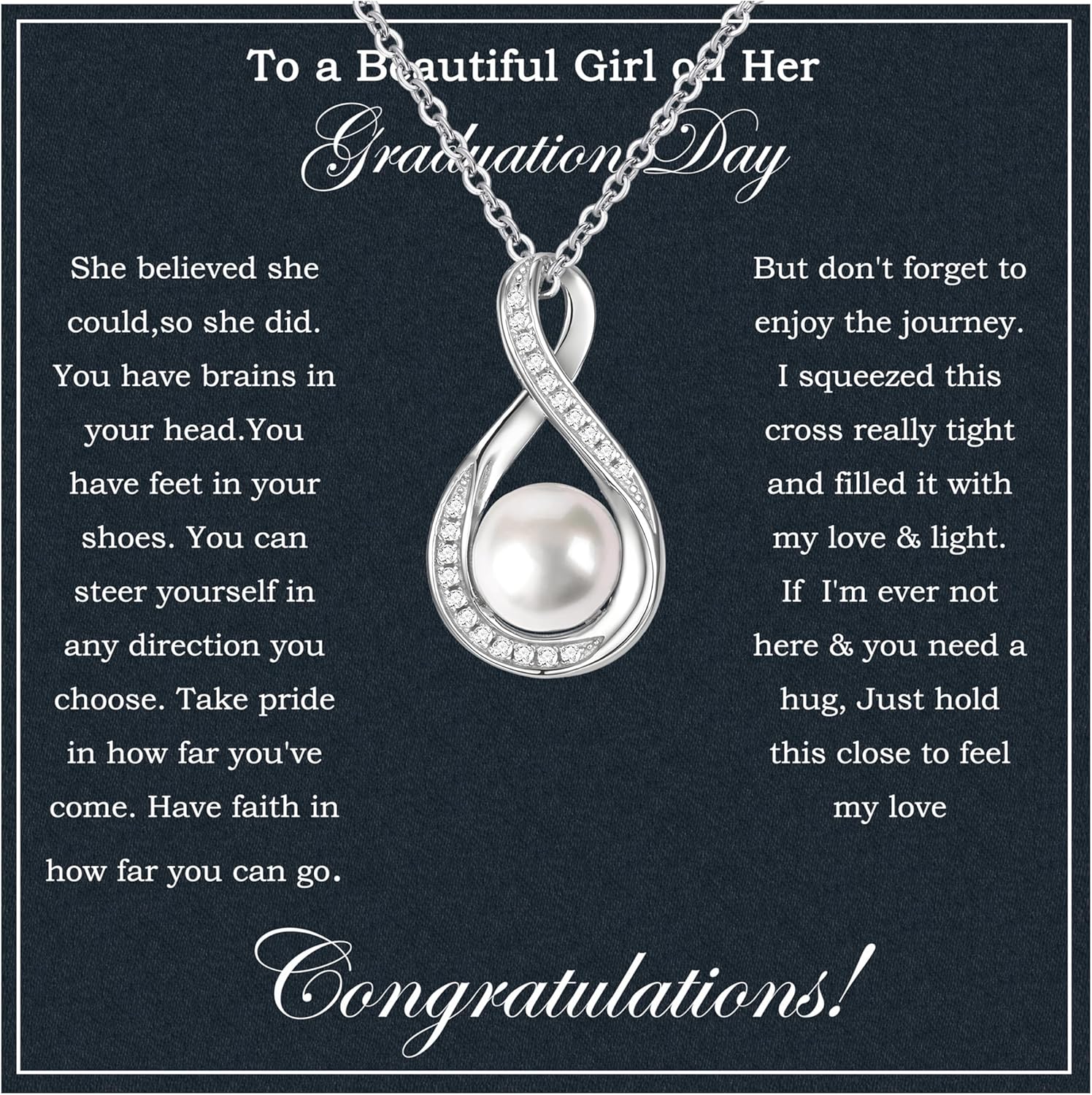Inspirational Graduation Gifts For Her 2025 Sterling Silver Necklace