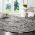 SAFAVIEH Florida Shag 6ft7ft Round Rug - Plush Non-Shedding Comfort