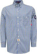 FR Plaid Work Shirt for Men - Lightweight 6.5oz Flame Resistant Men's