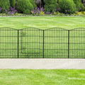 Decorative Garden Fence 6 Panels 11.8ft 30in High - No-Dig Animal